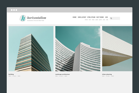 Horizontalism Tumblr Theme in Tumblr Themes - product preview 1