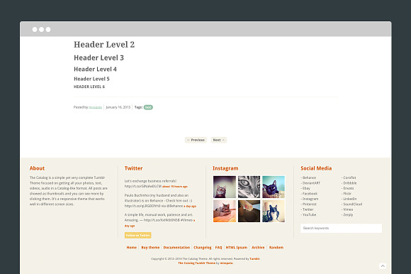 Catalog Tumblr Theme in Tumblr Themes - product preview 2