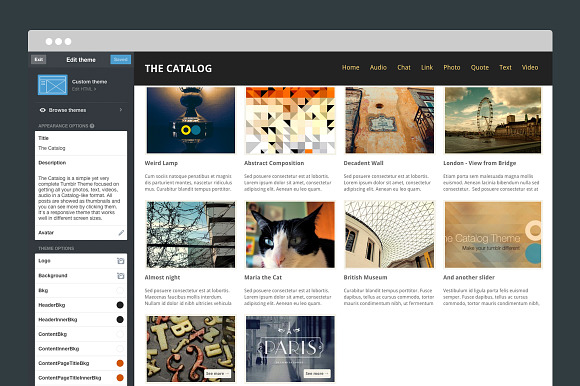 Catalog Tumblr Theme in Tumblr Themes - product preview 3