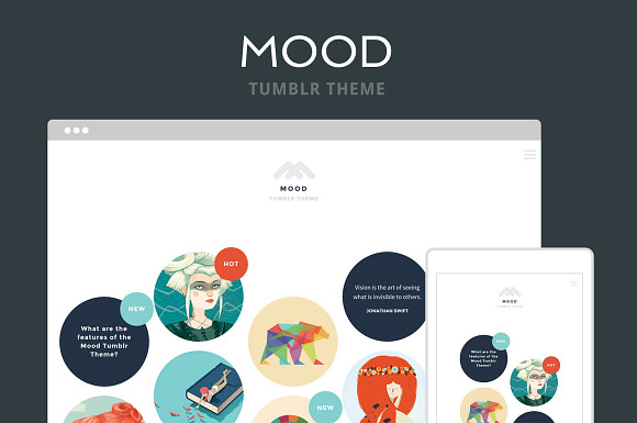 Mood Tumblr Theme in Tumblr Themes - product preview 4