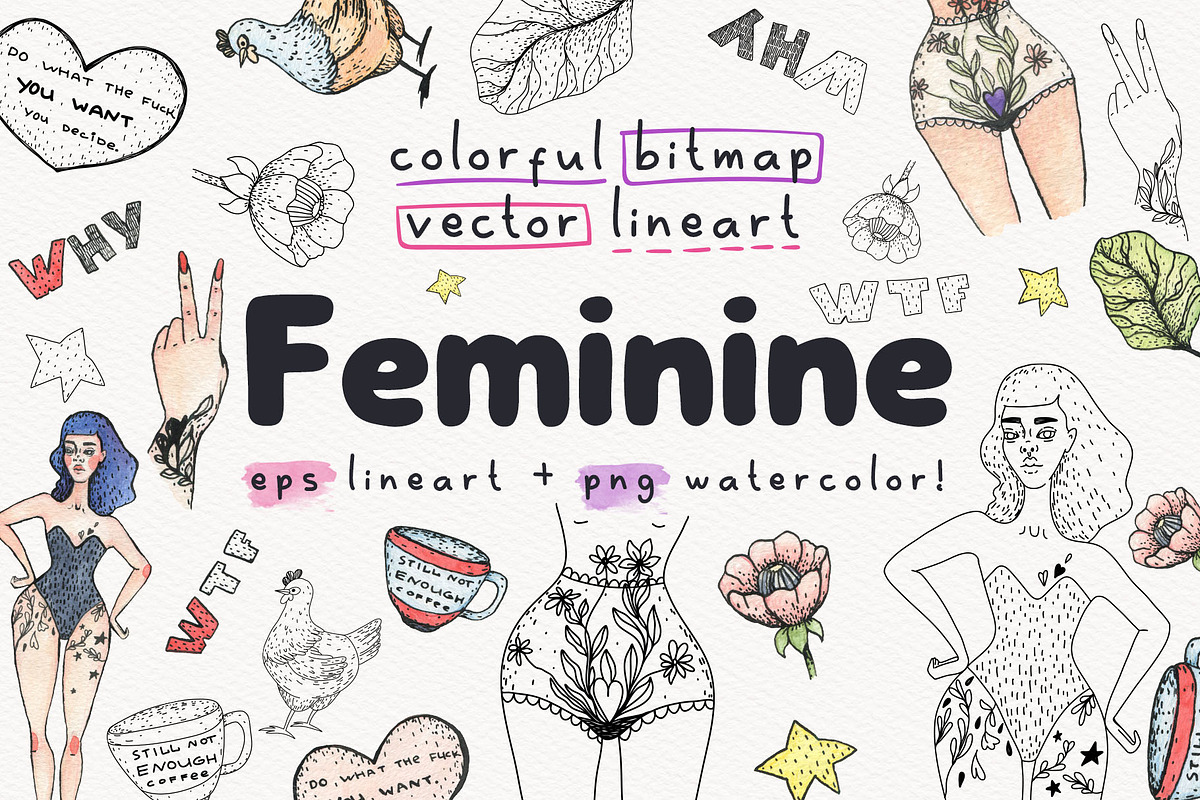 Woman / Feminism Illustrations in Illustrations - product preview 8