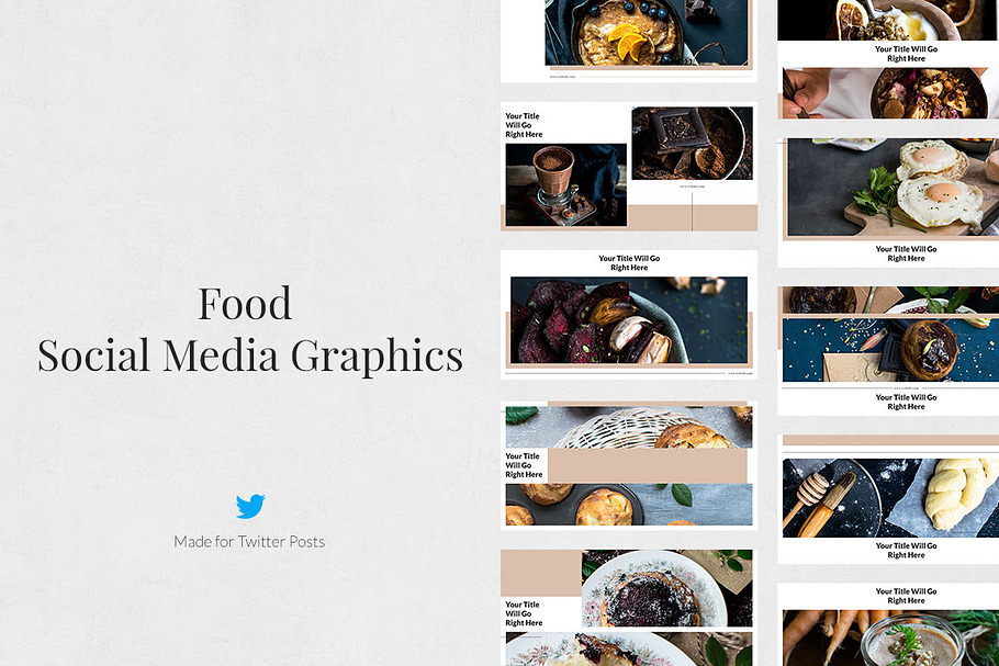Food Twitter Posts in Twitter Templates - product preview 8