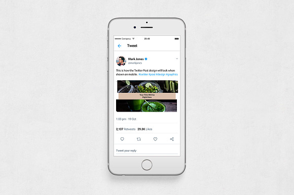 Food Twitter Posts in Twitter Templates - product preview 5
