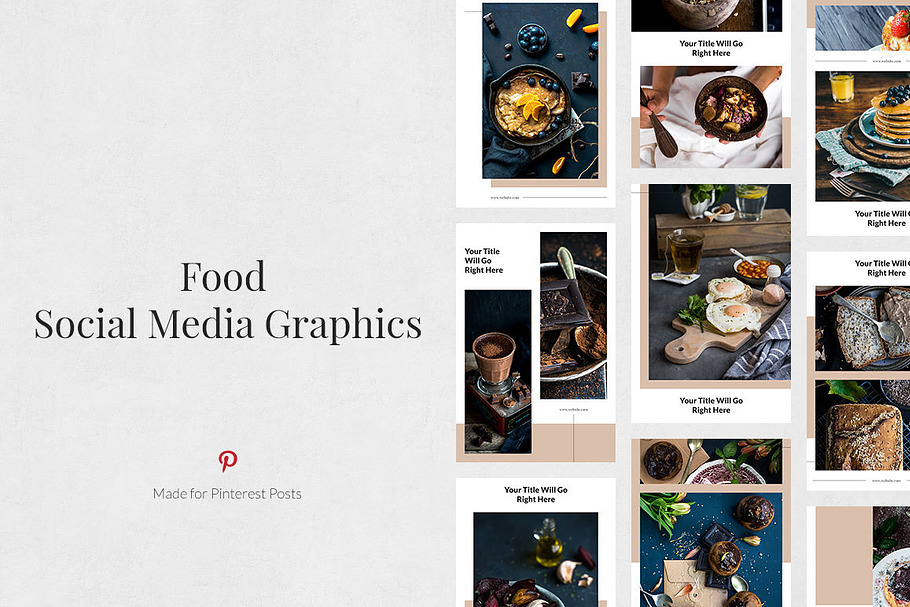 Food Pinterest Posts in Pinterest Templates - product preview 8