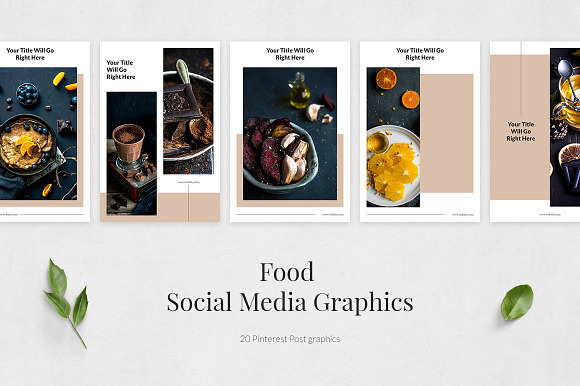 Food Pinterest Posts in Pinterest Templates - product preview 1