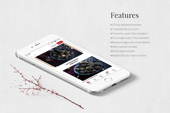 Food Pinterest Posts in Pinterest Templates - product preview 2