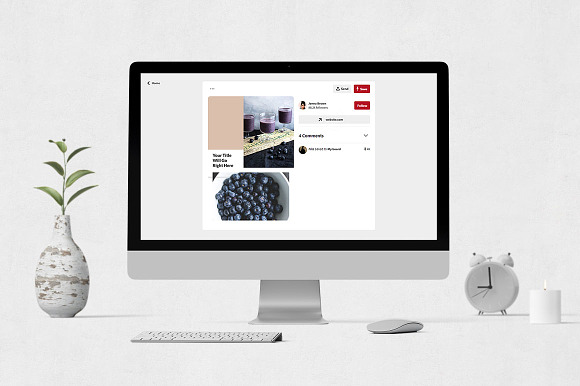 Food Pinterest Posts in Pinterest Templates - product preview 3