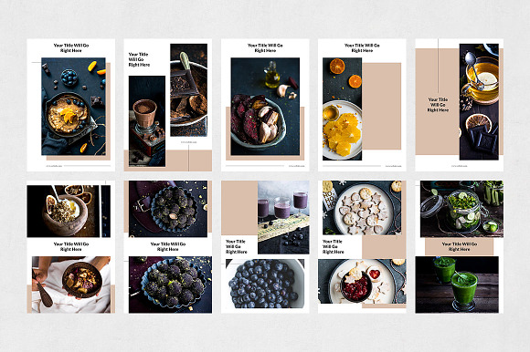 Food Pinterest Posts in Pinterest Templates - product preview 6