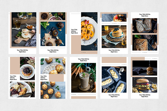 Food Pinterest Posts in Pinterest Templates - product preview 7