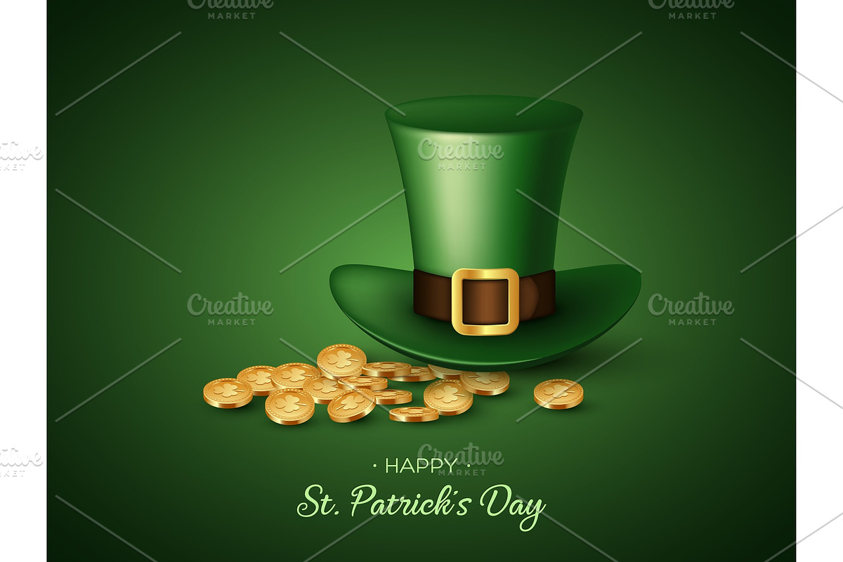 St. Patricks Day greeting holiday in Objects - product preview 8