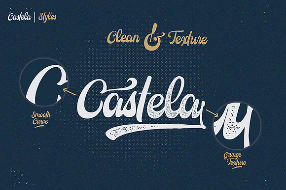 Castela (3 fonts with extras) in Display Fonts - product preview 1