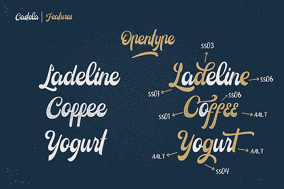 Castela (3 fonts with extras) in Display Fonts - product preview 2