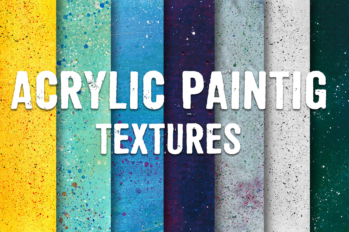 Acrylic painting textures pack in Textures - product preview 8