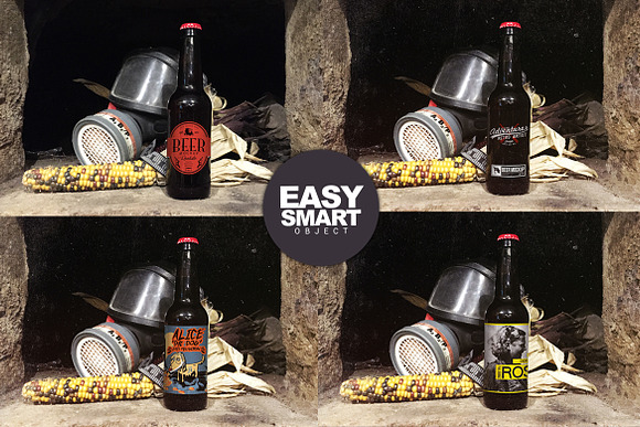 Gas Mask | Beer Mockup in Product Mockups - product preview 1
