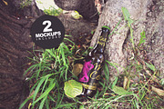 Green Nature Floor Duo | Beer Mockup