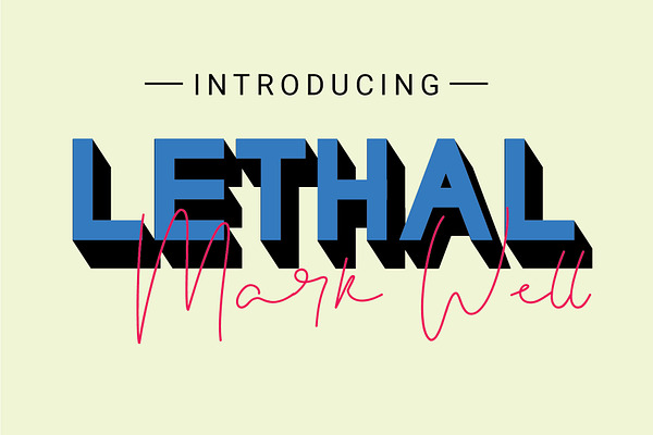 Lethal Markwell Duo Font