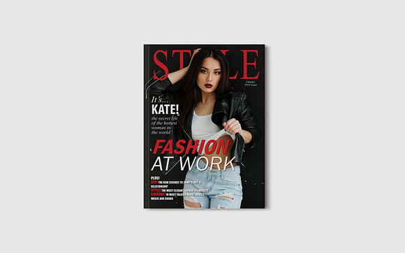 10 Fashion Magazine Template Covers in Magazine Templates - product preview 1