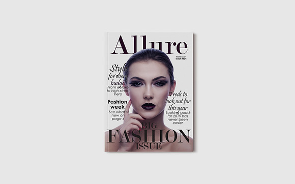 10 Fashion Magazine Template Covers in Magazine Templates - product preview 4