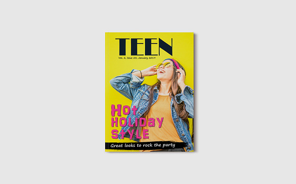 10 Fashion Magazine Template Covers in Magazine Templates - product preview 8