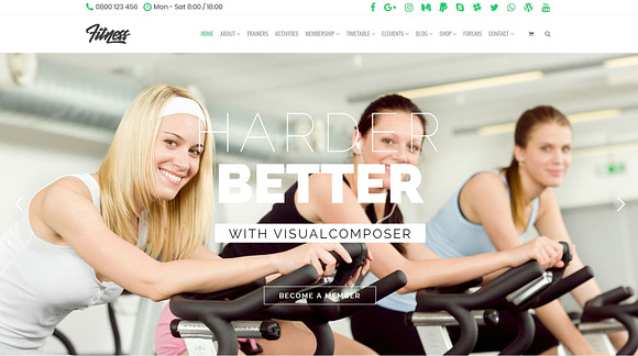 Fitness WordPress Theme in WordPress Business Themes - product preview 13