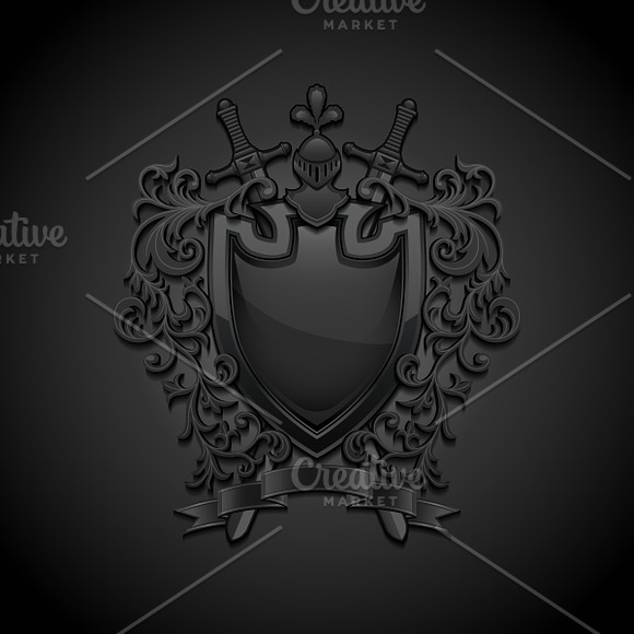 Coat of Arms. Set of Illustrations. in Illustrations - product preview 3