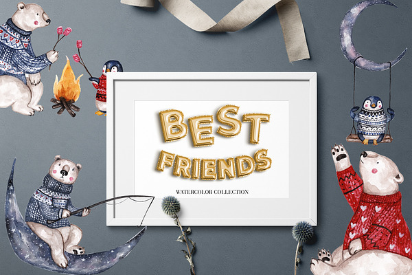 Best Friends Watercolor Collection