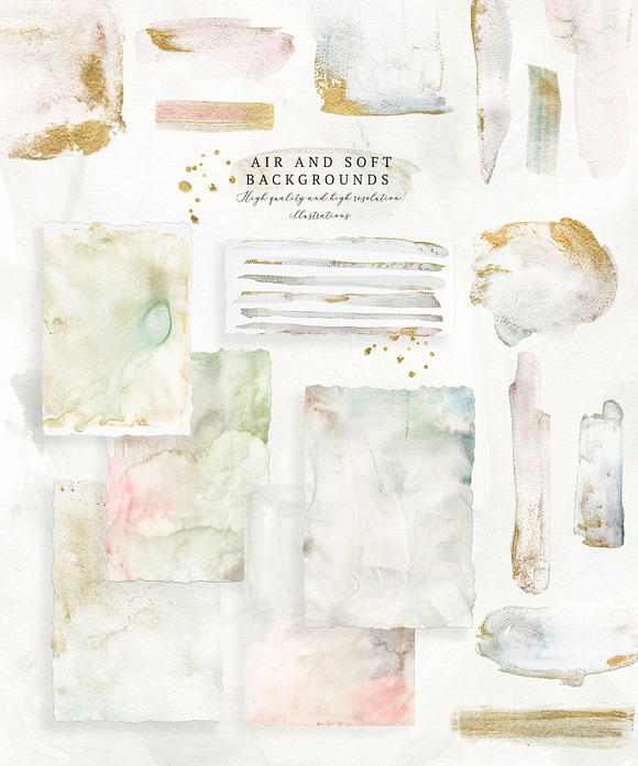 Watercolor White & Coral Flowers in Illustrations - product preview 3