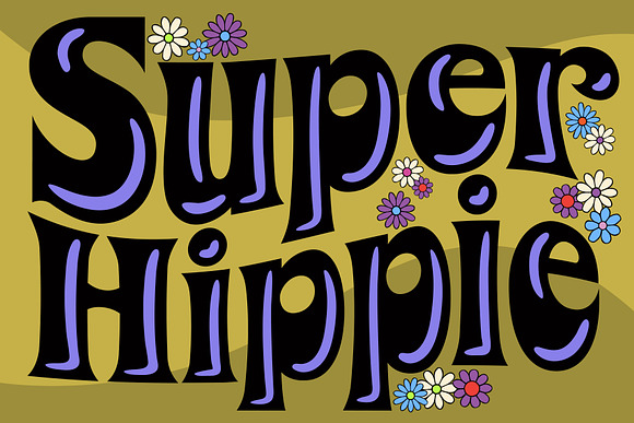 Flower Power Alphabet in Graphics - product preview 2