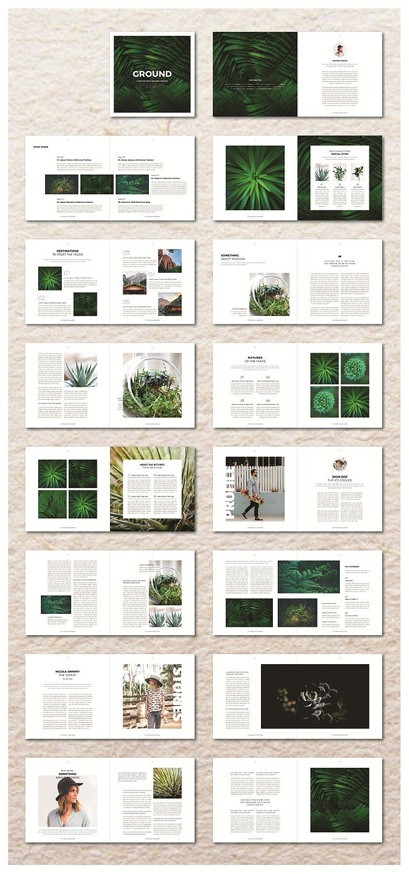 Square Magazine Bundle in Magazine Templates - product preview 5