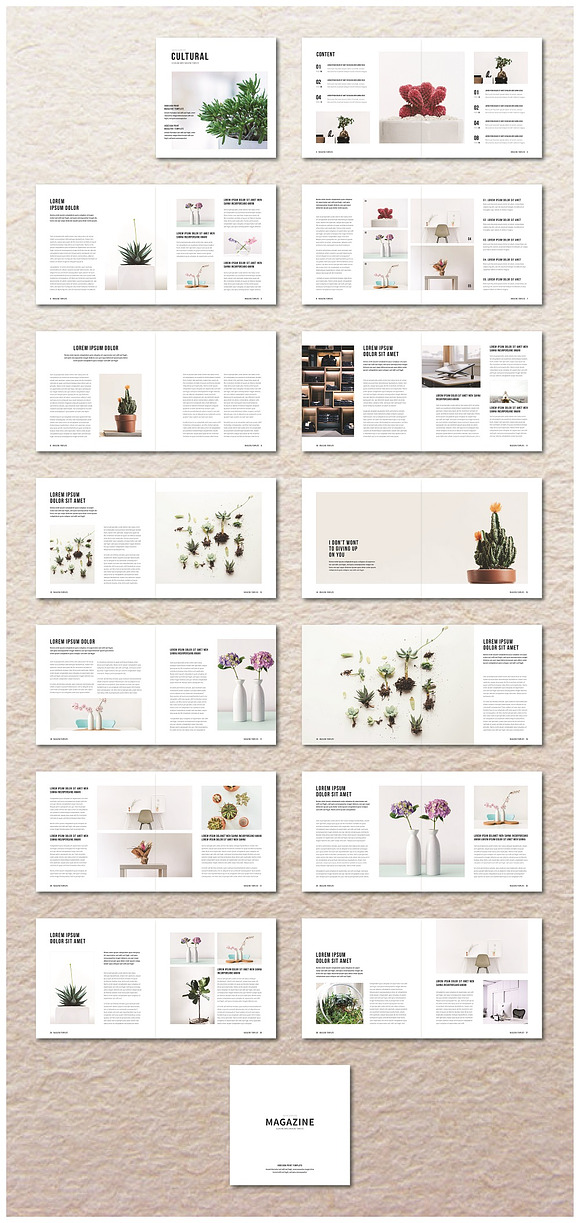 Square Magazine Bundle in Magazine Templates - product preview 10