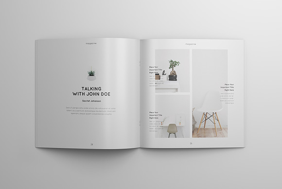 Square Magazine Bundle in Magazine Templates - product preview 14