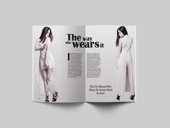 24 Page Fashion Magazine Template in Magazine Templates - product preview 5