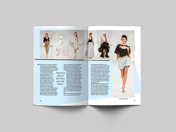 24 Page Fashion Magazine Template in Magazine Templates - product preview 11