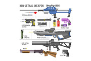 Gun vector military non-lethal