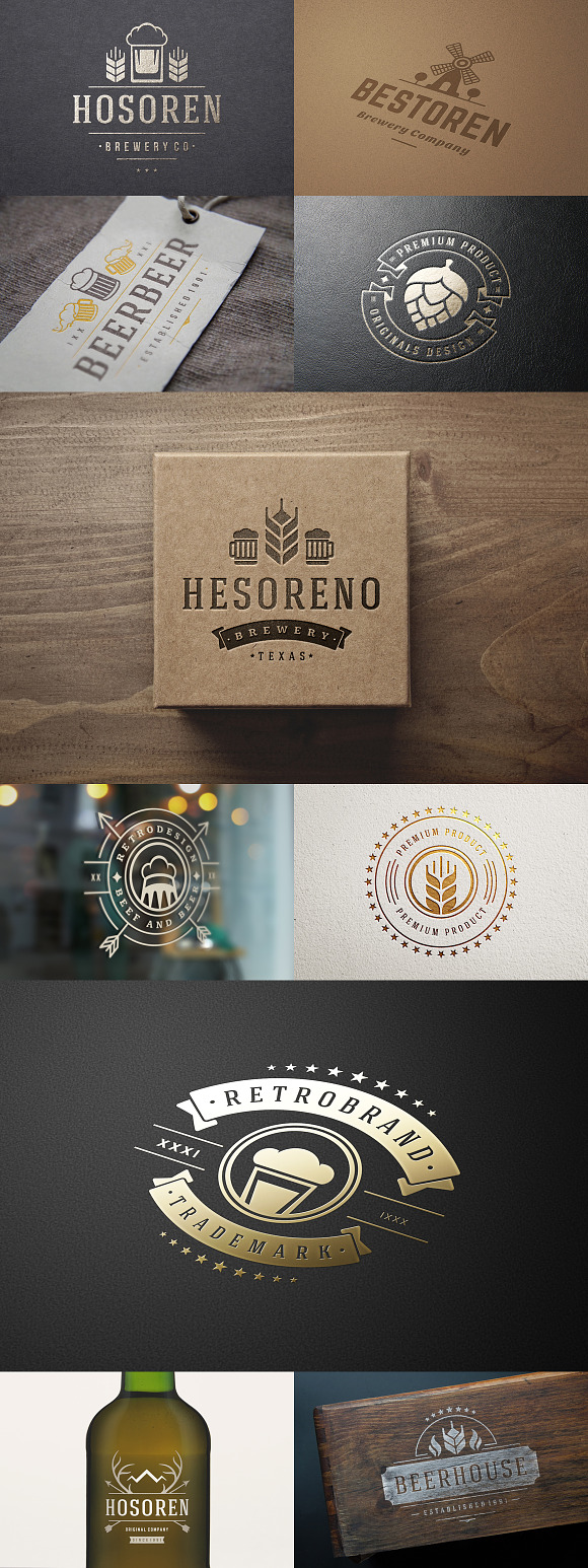 16 Beer Logotypes and Badges in Logo Templates - product preview 2