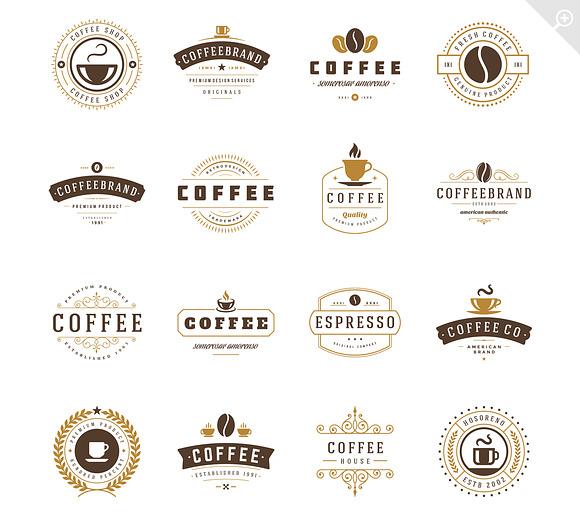 16 Coffee Logotypes and Badges in Logo Templates - product preview 1