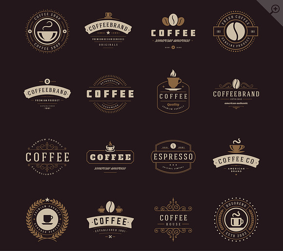16 Coffee Logotypes and Badges in Logo Templates - product preview 3