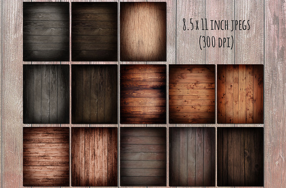 Rustic wood vignette textures in Textures - product preview 2