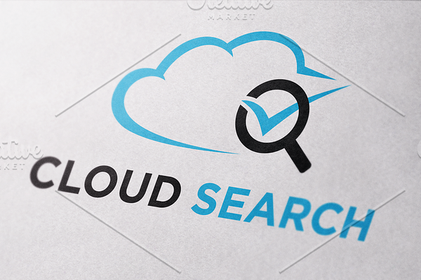 Cloud Search Logo Template