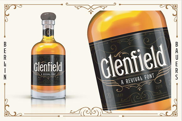 Glenfield - A Vintage Typeface in Display Fonts - product preview 6