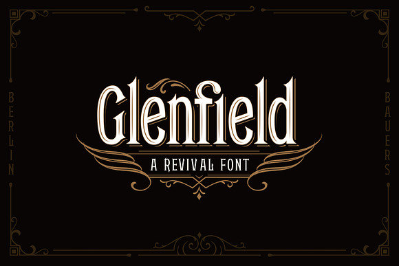 Glenfield - A Vintage Typeface in Display Fonts - product preview 11