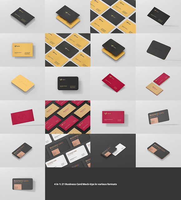 Business Card Mockup Bundle in Print Mockups - product preview 9