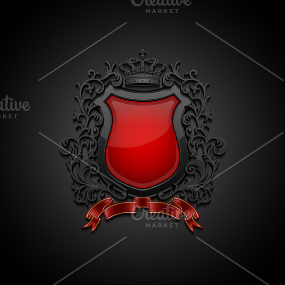 Coat of Arms. Set of Illustrations. in Illustrations - product preview 4