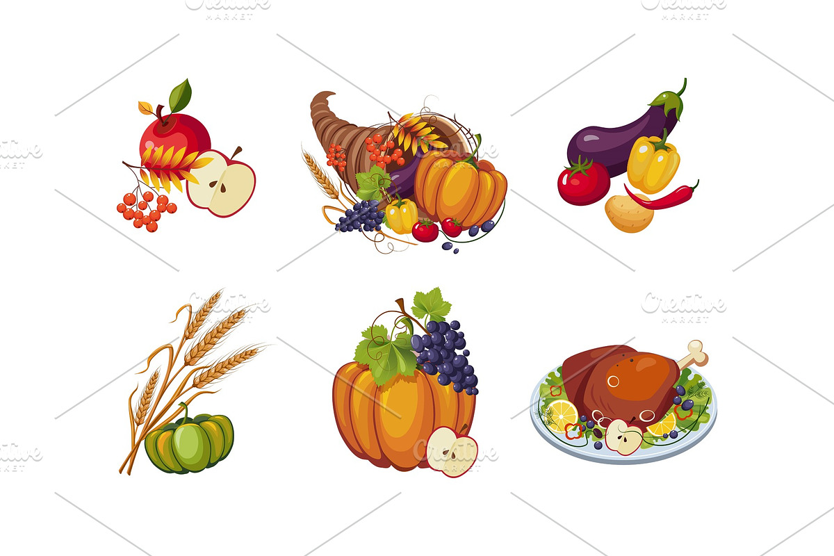 Autumn symbols, collection of in Illustrations - product preview 8