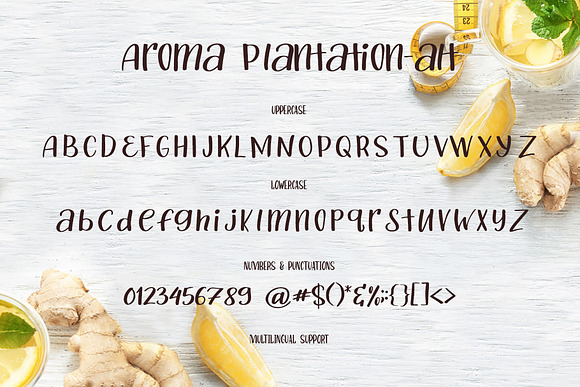 Aroma Plantation-font duo in Script Fonts - product preview 6