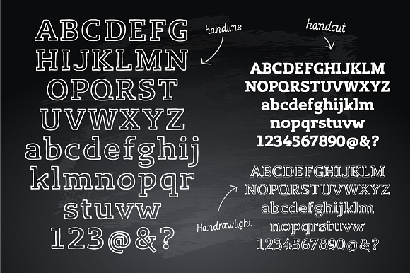 Lev Serif Handdrawn in Chalkboard Fonts - product preview 1
