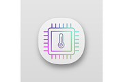 Processor temperature app icon