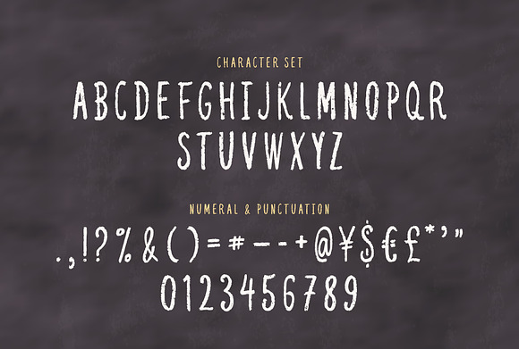 Chalk condensed font in Display Fonts - product preview 1