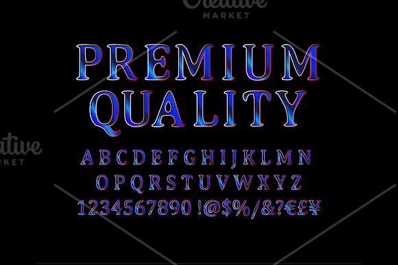Premium quality gold font in Graphics - product preview 1