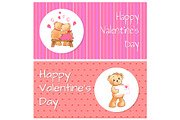 Valentines Day Horizontal Postcards